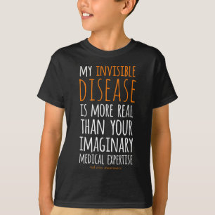 Camiseta Minha Doença Invisível É Conhecimento De Cps Reals