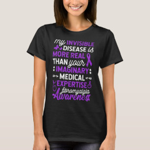 Camiseta Minha Doença Invisível É Mais Real, Fibromialgia