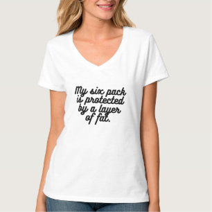 Camiseta Minha embalagem está protegida por uma camada de g