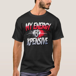 Camiseta Minha Energia É Cara Empoderamento Feminino Tenden