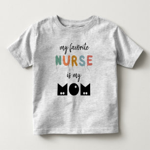 Camiseta Minha Enfermeira Favorita É Minha Mãe Fofo Persona