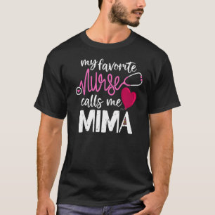 Camiseta Minha enfermeira favorita me chama de avó G da Mim