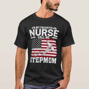 Camiseta Minha Enfermeira Favorita Me Chama de Madrasta Vin
