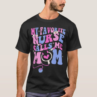 Camiseta Minha Enfermeira Favorita Me Chama De Mamãe Esteto