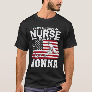 Camiseta Minha Enfermeira Favorita Me Chama de Nonna Vintag