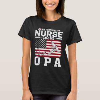 Camiseta Minha Enfermeira Favorita Me Chama De Opa Vintage
