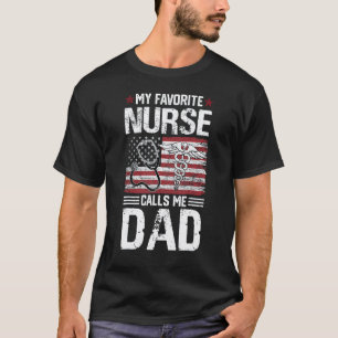 Camiseta Minha Enfermeira Favorita Me Chama de Pai Vida Ban