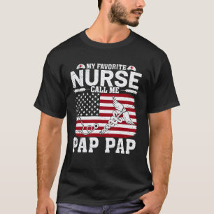 Camiseta Minha Enfermeira Favorita Me Chama de Pap Pap Vint