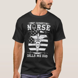 Camiseta Minha Enfermeira Favorita Me Chama de Papai Enferm