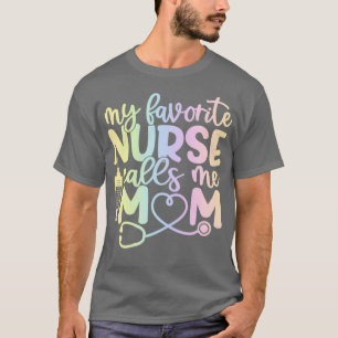Camiseta Minha enfermeira favorita me chama de presente de