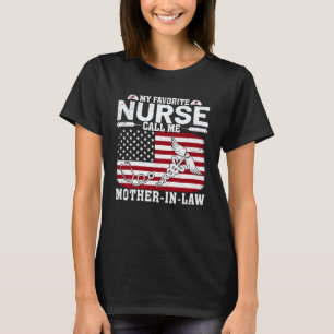 Camiseta Minha Enfermeira Favorita Me Chama de Sogra Americ