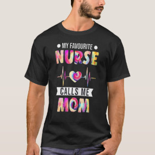 Camiseta Minha Enfermeira Favorita Me Chama Mãe Pai Da Enfe