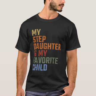 Camiseta Minha Enteada é Meu Filho Favorito Engraçado Vinta