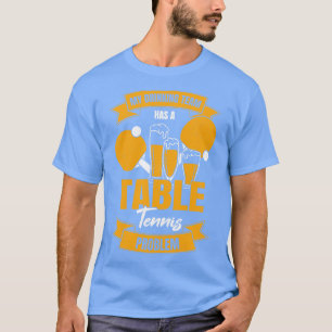 Camiseta Minha Equipe De Bebendo Tem Um Problema De Tênis D