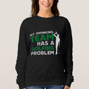Camiseta Minha equipe de Bebendos tem um golfe engraçado