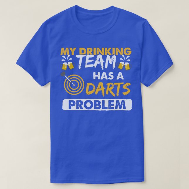 Camiseta Minha Equipe De Bebendos Tem Um Problema Com As Tr (Frente do Design)