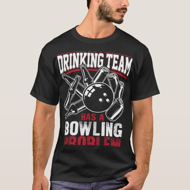 Camiseta Minha equipe de Bebendos tem um problema de Bolich (Frente)