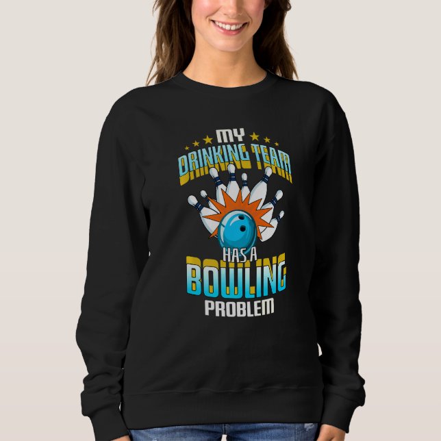 Camiseta Minha Equipe De Bebendos Tem Um Problema De Bolich (Frente)