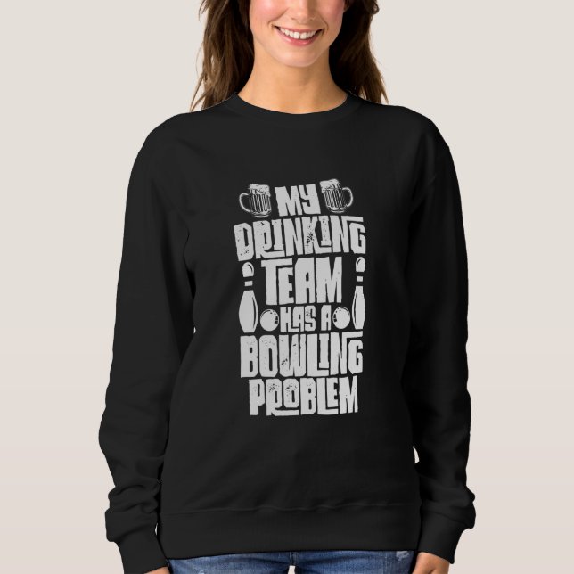 Camiseta Minha Equipe De Bebendos Tem Um Problema De Bolich (Frente)