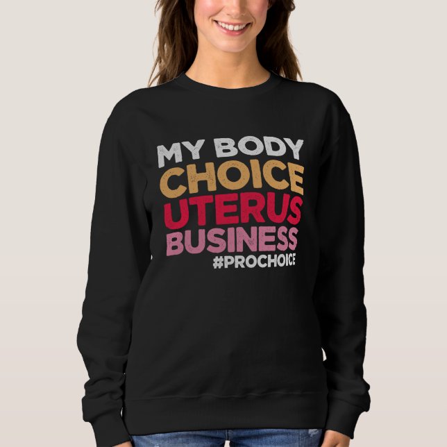 Camiseta Minha Escolha do Corpo Utero - Feminista de Proesc (Frente)