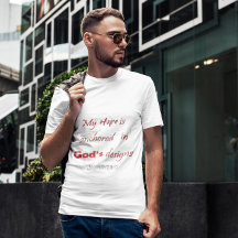 Camiseta Minha Esperança Está Fundamentada no Dese