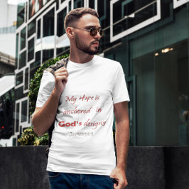 Camiseta Minha Esperança Está Fundamentada no Dese
