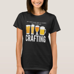 Camiseta Minha Esposa Disse Para Pegar Uma Cerveja De Artes