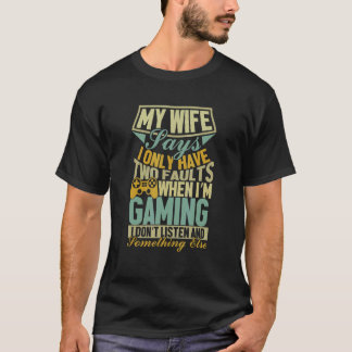 Camiseta Minha Esposa Diz Que Só Tenho Dois Marido Jogador 