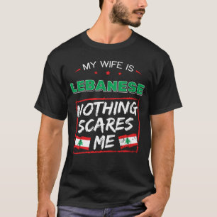 Camiseta Minha Esposa É A República Libanesa Patrimônio Lib