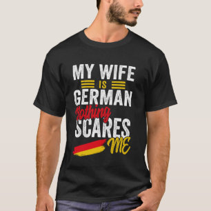 Camiseta Minha Esposa É Alemã Alemanha Raízes Herança Bande