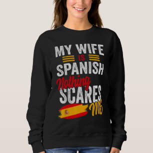 Camiseta Minha Esposa É Bandeira Da Herança Da Espanha Espa