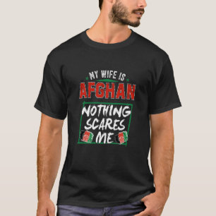 Camiseta Minha Esposa É Bandeira Do Patrimônio Afegão