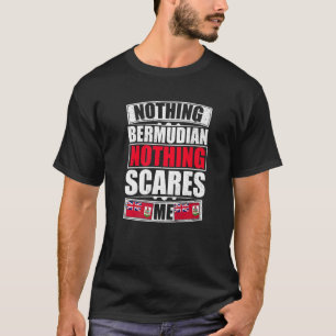 Camiseta Minha Esposa É Bermudiana Nada Me Assusta Bermudas