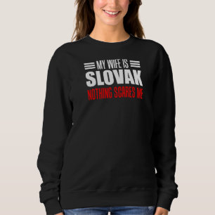 Camiseta Minha Esposa É Eslovaca Nada Me Assusta Marido