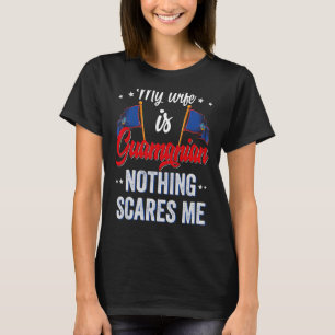 Camiseta Minha Esposa É Guamanense Heritage Roots Flag Souv