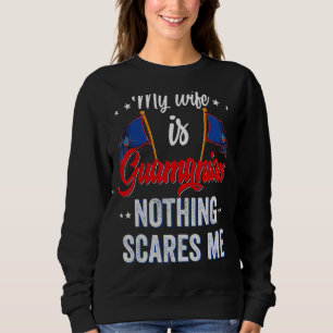 Camiseta Minha Esposa É Guamanense Heritage Roots Flag Souv
