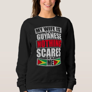 Camiseta Minha Esposa É Guianense Nada Me Assusta Guyana Fl