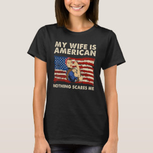 Camiseta Minha Esposa É Herança Do Orgulho Americano