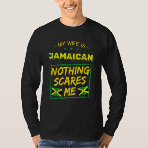 Camiseta Minha esposa é jamaicana Jamaica Patrimônio Orgulh