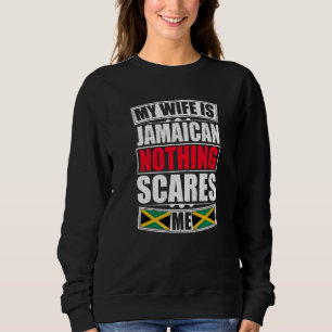 Camiseta Minha Esposa É Jamaicana Nada Me Assusta Bandeira 