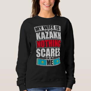 Camiseta Minha Esposa É Kazakh Nada Me Assusta Com O Cazaqu