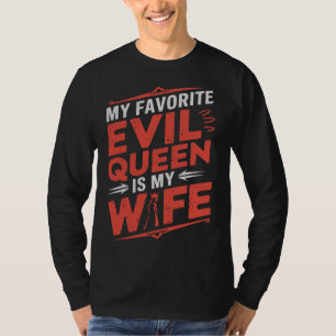 Camiseta Minha Esposa É Minha Rainha do Mal Favorita - Roma