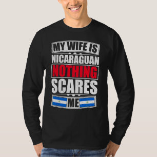 Camiseta Minha Esposa É Nicarágua Nada Me Assusta Nicarágua