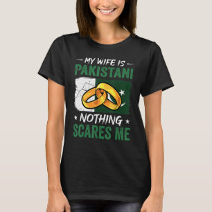 Camiseta Minha Esposa É Paquistanesa Nada Me Assusta Paquis