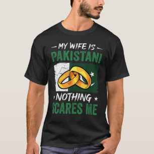 Camiseta Minha Esposa É Paquistanesa Nada Me Assusta Paquis