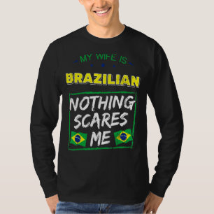 Camiseta Minha Esposa É Patrimônio Brasileiro, Bandeira De