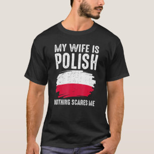 Camiseta Minha Esposa É Polonesa, Orgulho De Bandeira, Raíz