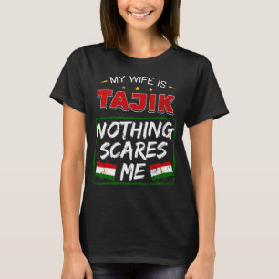 Camiseta Minha Esposa É República Tadjiquistanesa Do Tajiqu