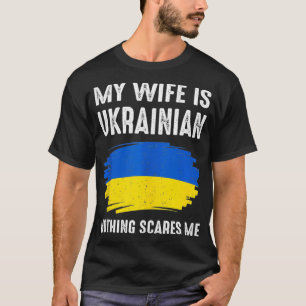 Camiseta Minha Esposa É Ucraniana Ucrânia Orgulho Herança R