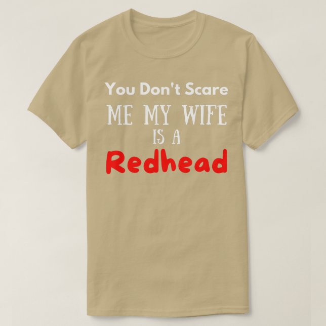 Camiseta Minha Esposa É Uma Citação Ruiva (Frente do Design)